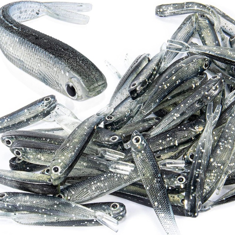 Fishing Lure Swimbait - 10/20/30 Buah Umpan Lunak Minnow Ekor