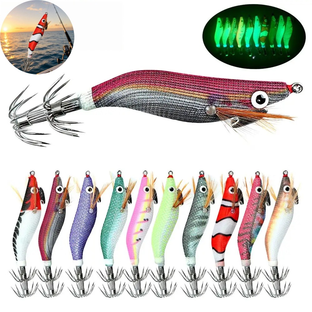 Umpan Cumi-cumi Bercahaya, Ump - Fishing Lure Jig ulasan dan harga
