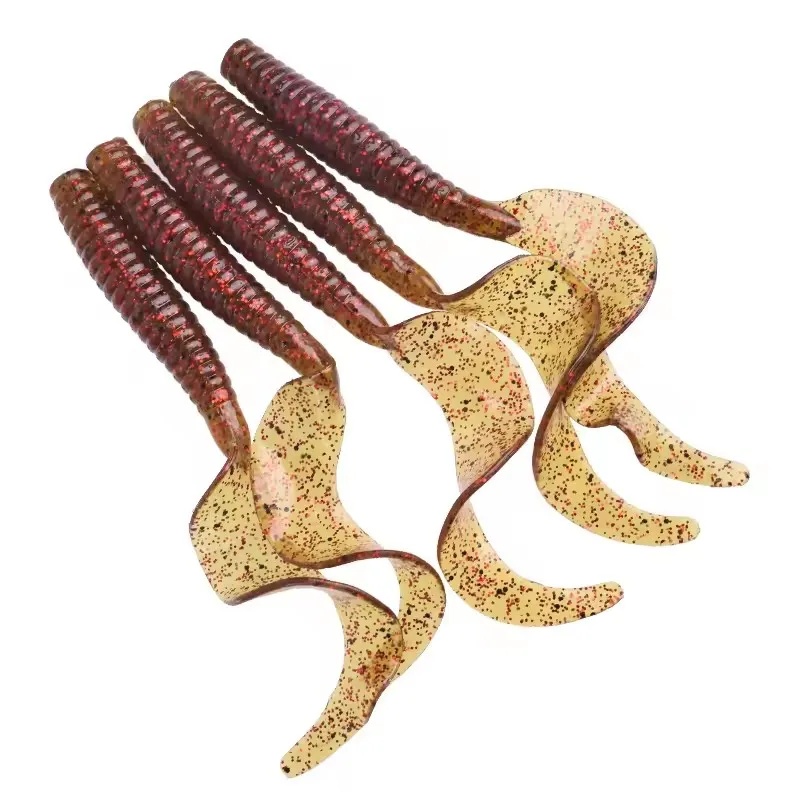 5pcs/Lot Umpan Lunak Keriting  - Fishing Lure Swimbait ulasan dan harga