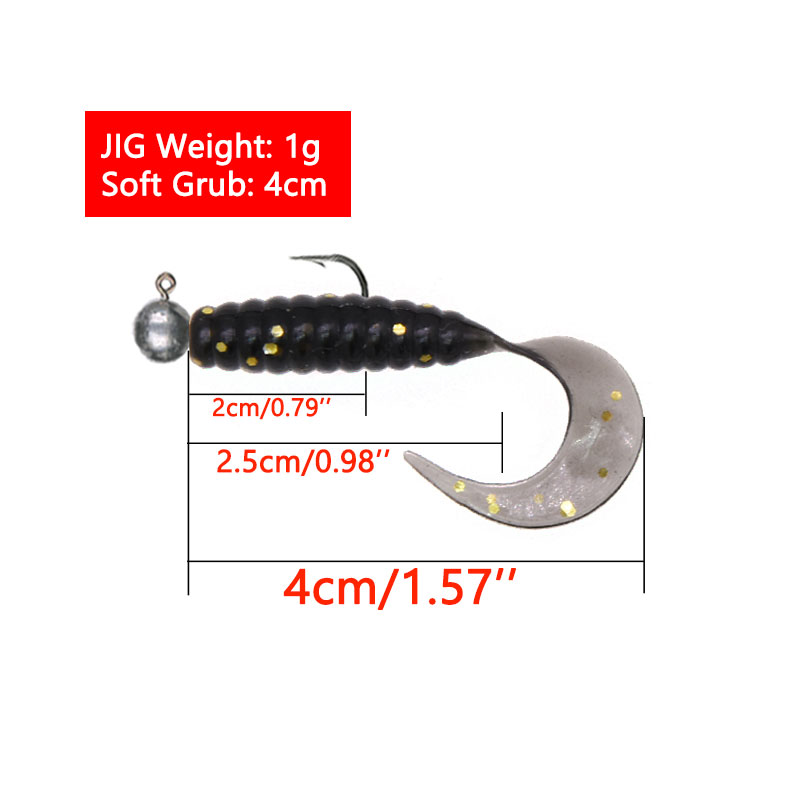 JYJ 4 Buah/Lot 3.5G Kail Jig d - Fishing Lure Soft Plastic ulasan dan harga
