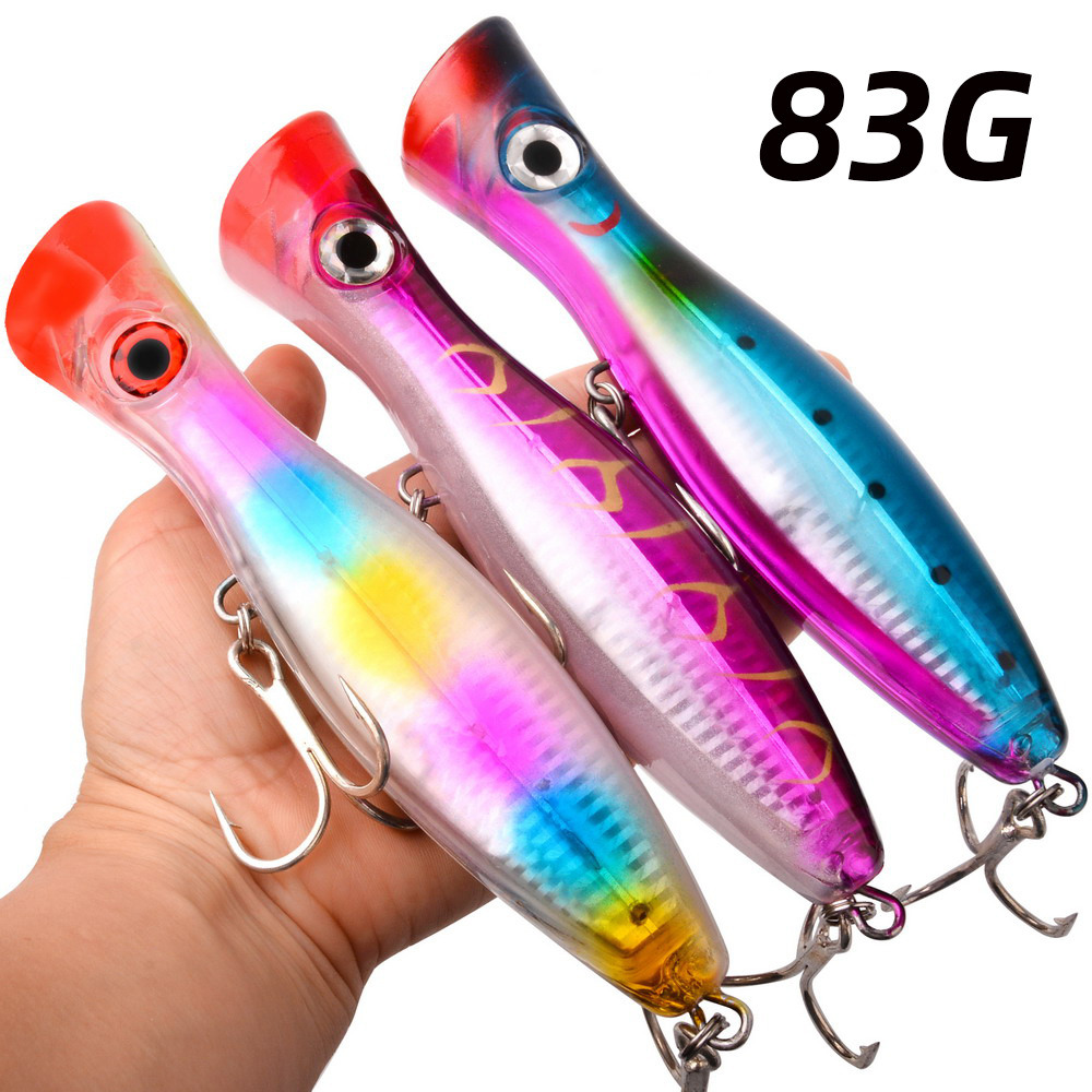 1 Buah 43G/83G Umpan Pancing W - Fishing Lure Popper ulasan dan harga