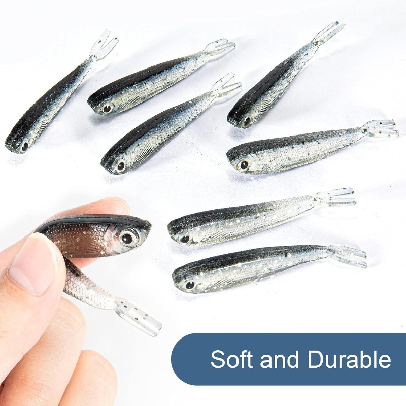 10/20/30 Buah Umpan Lunak Minn - Fishing Lure Swimbait ulasan dan harga