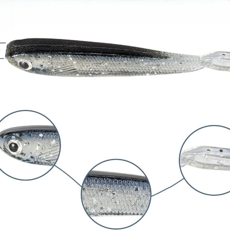 10/20/30 Buah Umpan Lunak Minn - Fishing Lure Swimbait ulasan dan harga