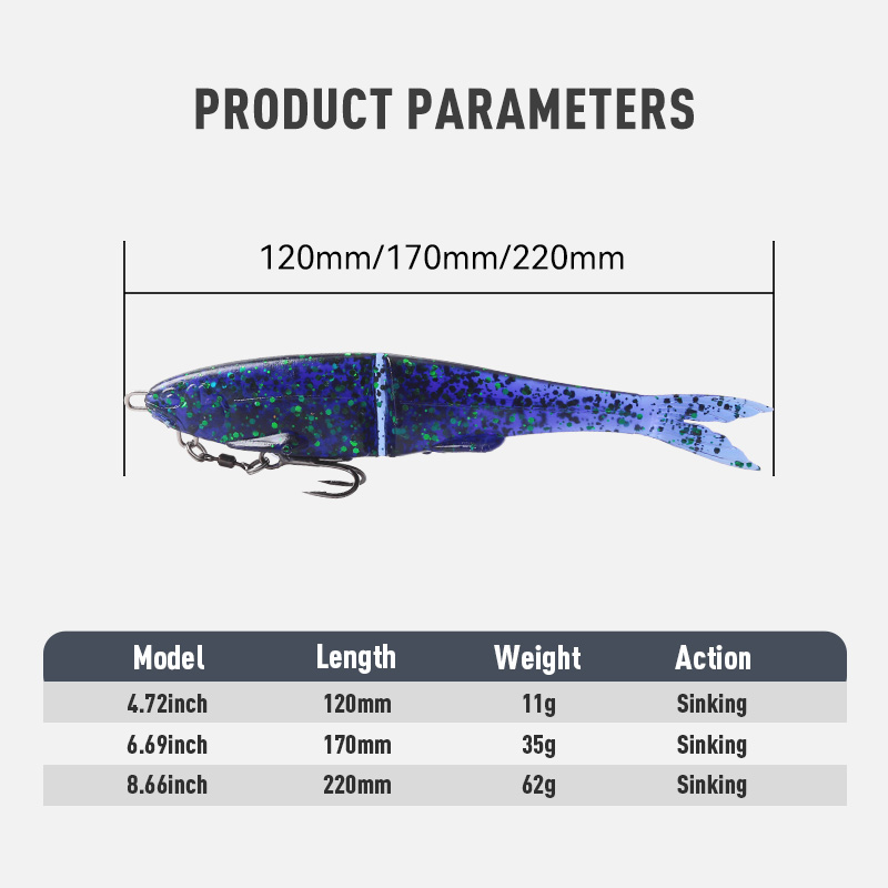 1 buah Umpan Lunak Berengsel T - Fishing Lure Swimbait ulasan dan harga