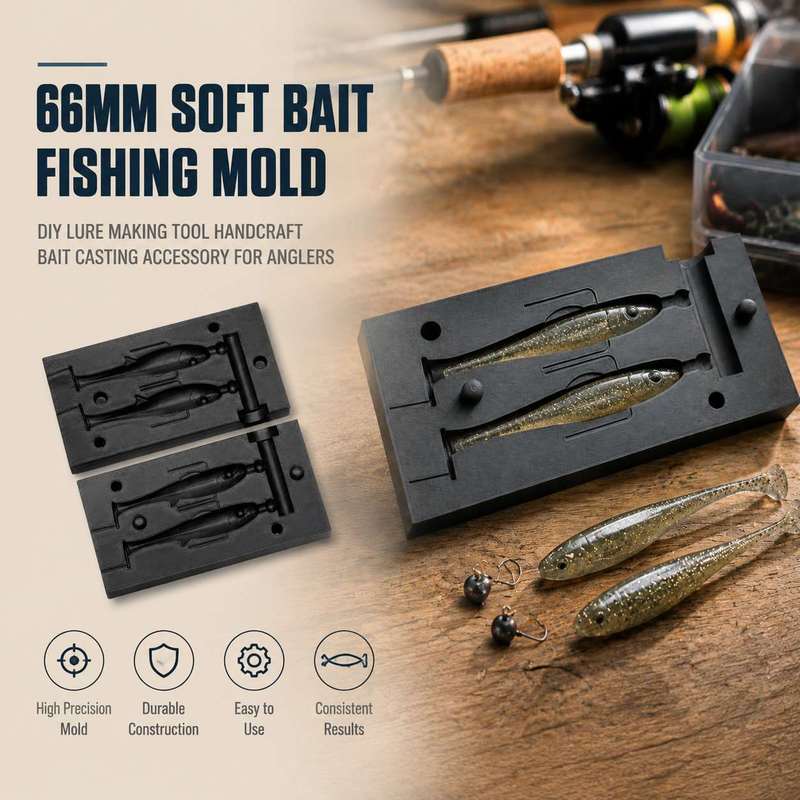 Cetakan Umpan Lunak 66mm, Alat - Fishing Lure Making Kit ulasan dan harga