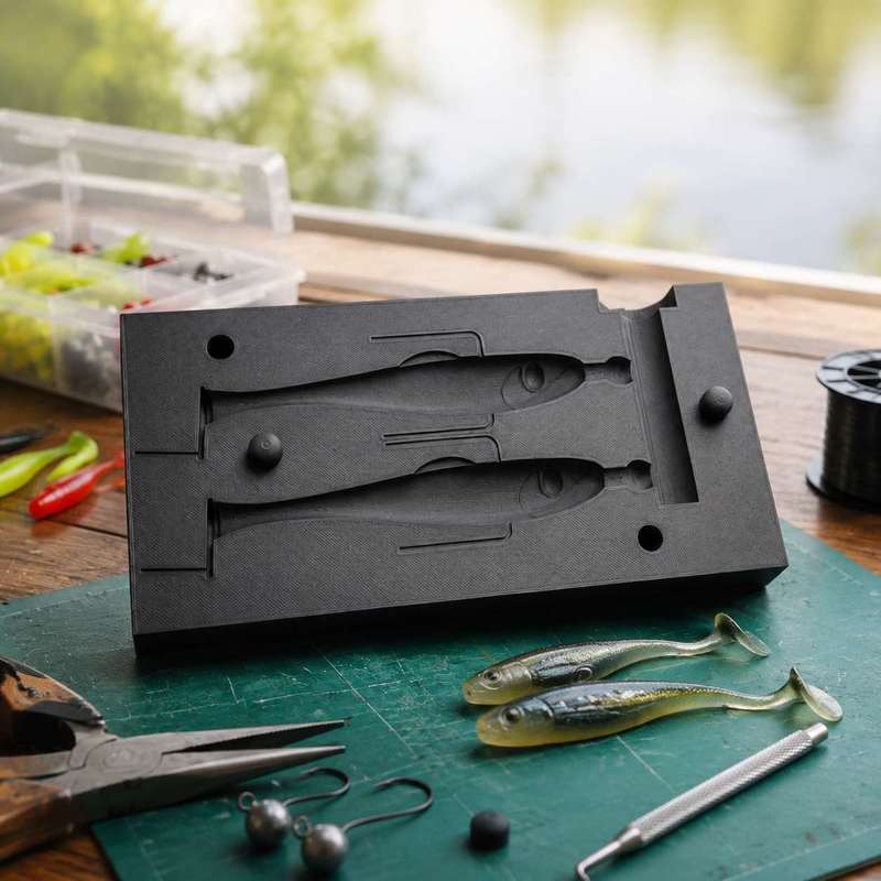 Cetakan Umpan Lunak 66mm, Alat - Fishing Lure Making Kit ulasan dan harga