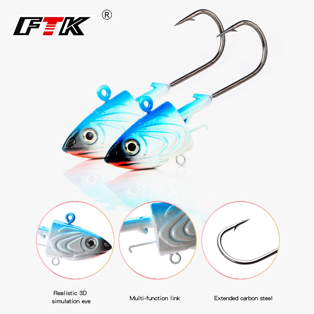 FTK 2 Buah Kail Pancing Kepala - Fishing Lure Soft Plastic ulasan dan harga